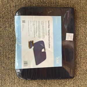 NEW DMI Sloping Coccyx Chair Cushion Pilliow Navy Washable Cover 14” X 18”